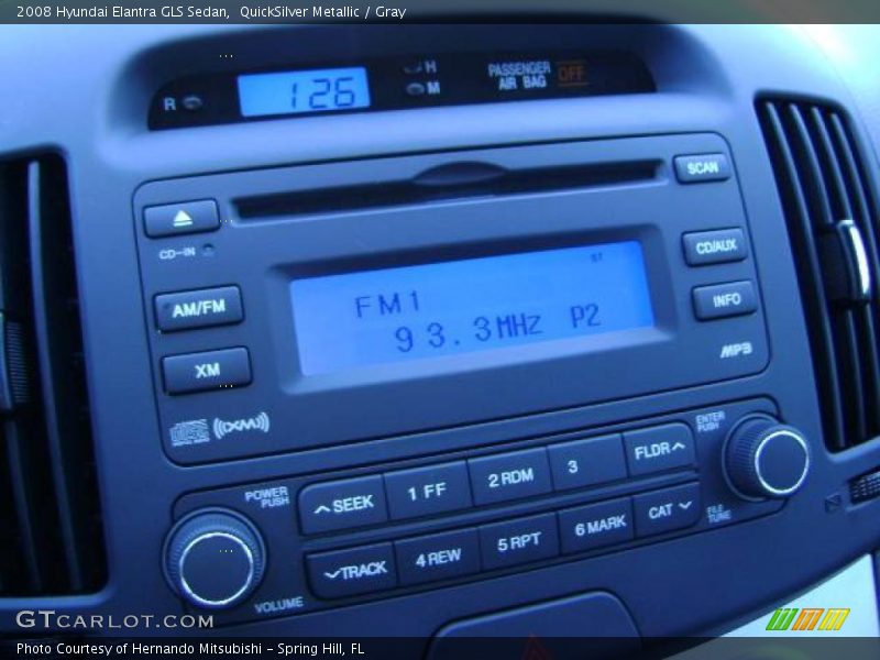 QuickSilver Metallic / Gray 2008 Hyundai Elantra GLS Sedan