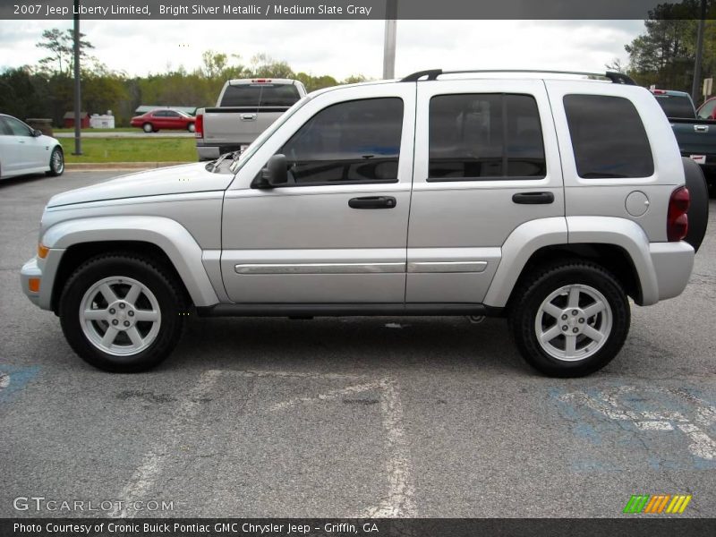 Bright Silver Metallic / Medium Slate Gray 2007 Jeep Liberty Limited