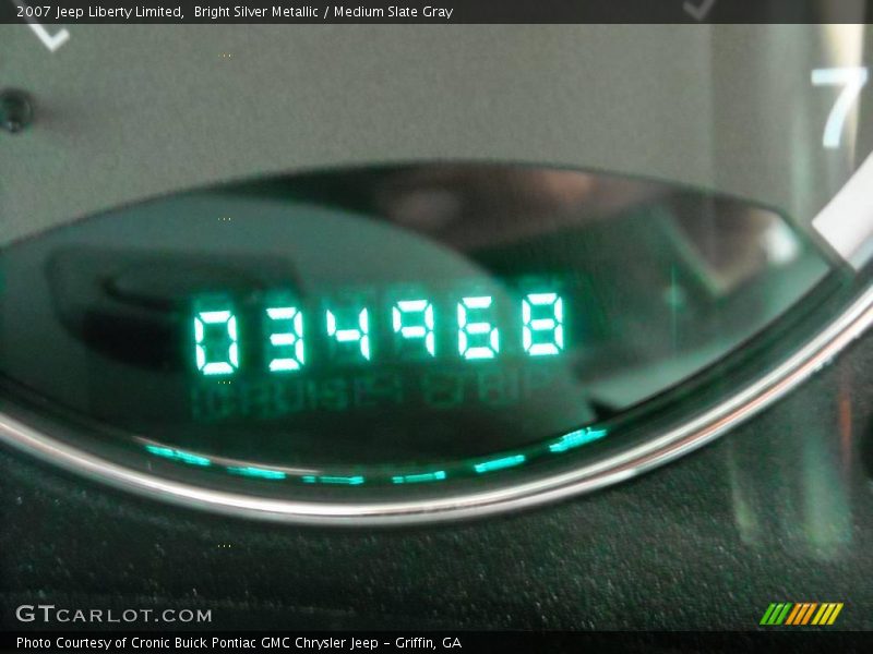 Bright Silver Metallic / Medium Slate Gray 2007 Jeep Liberty Limited
