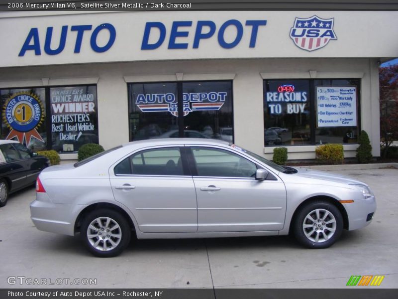 Satellite Silver Metallic / Dark Charcoal 2006 Mercury Milan V6