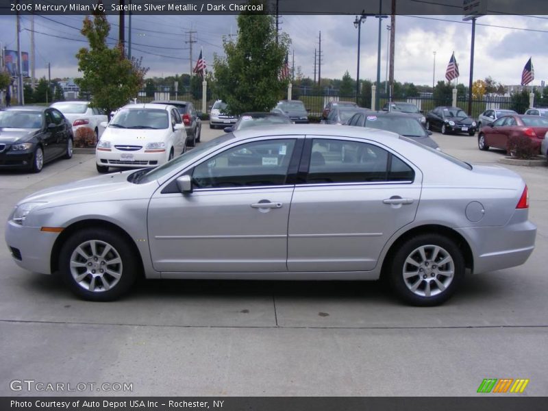 Satellite Silver Metallic / Dark Charcoal 2006 Mercury Milan V6