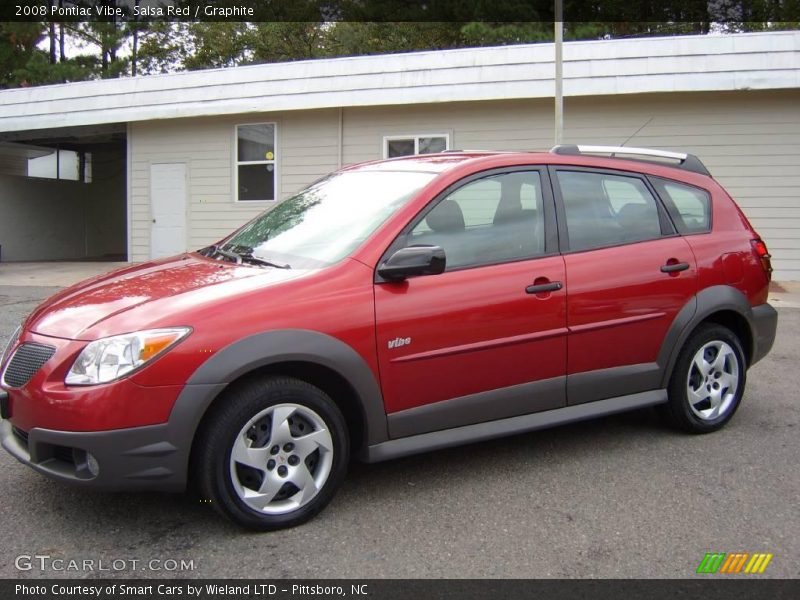 Salsa Red / Graphite 2008 Pontiac Vibe