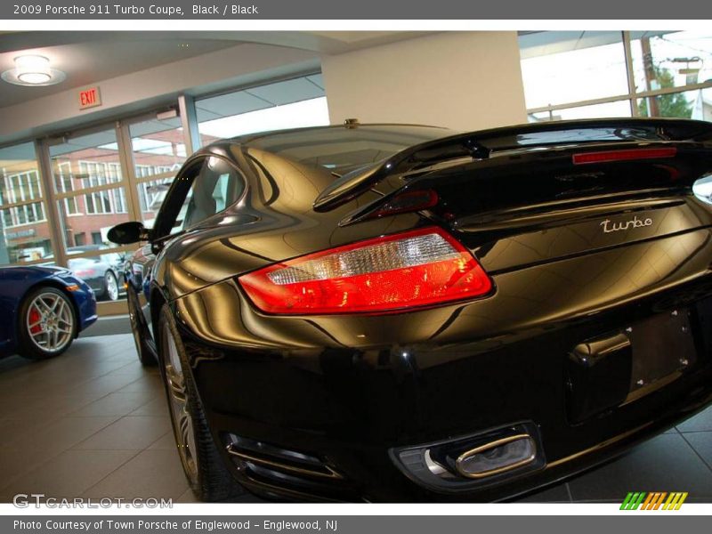 Black / Black 2009 Porsche 911 Turbo Coupe