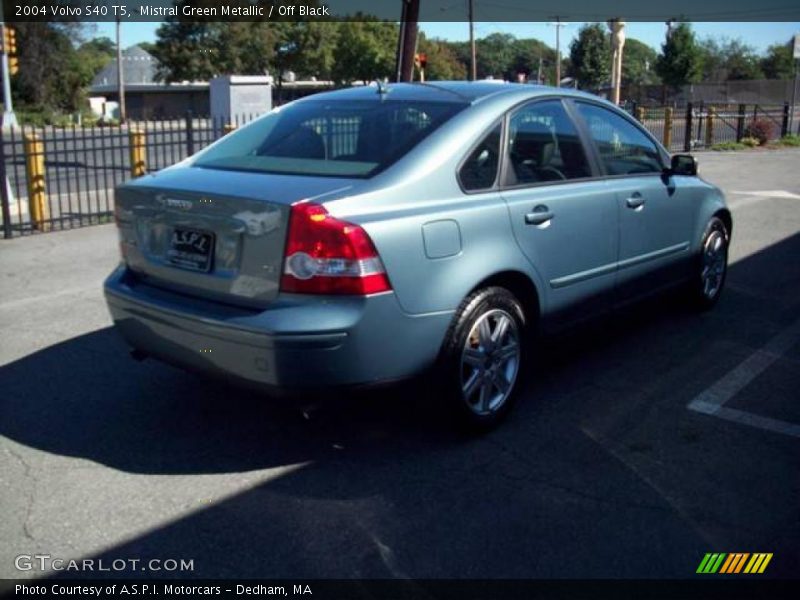 Mistral Green Metallic / Off Black 2004 Volvo S40 T5