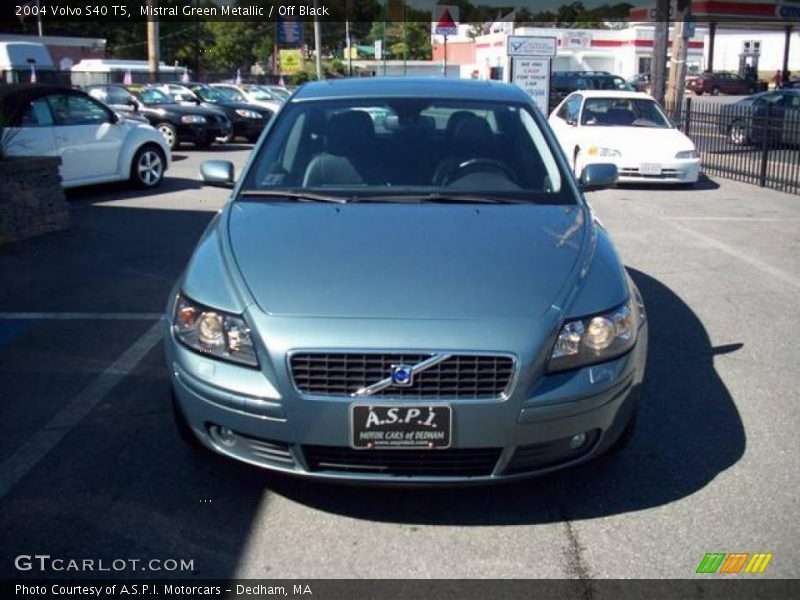 Mistral Green Metallic / Off Black 2004 Volvo S40 T5