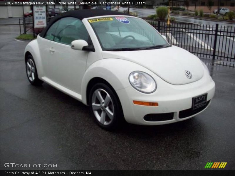 Campanella White / Cream 2007 Volkswagen New Beetle Triple White Convertible