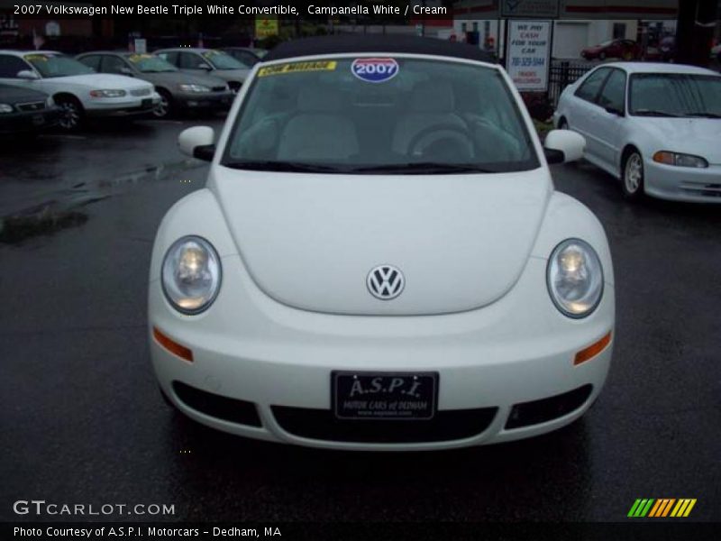 Campanella White / Cream 2007 Volkswagen New Beetle Triple White Convertible