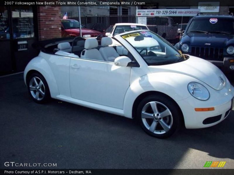 Campanella White / Cream 2007 Volkswagen New Beetle Triple White Convertible