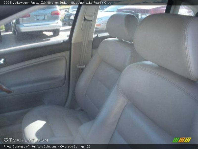 Blue Anthracite Pearl / Grey 2003 Volkswagen Passat GLX 4Motion Sedan