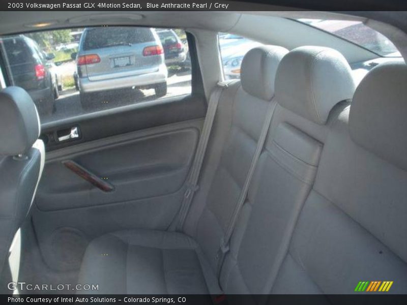Blue Anthracite Pearl / Grey 2003 Volkswagen Passat GLX 4Motion Sedan