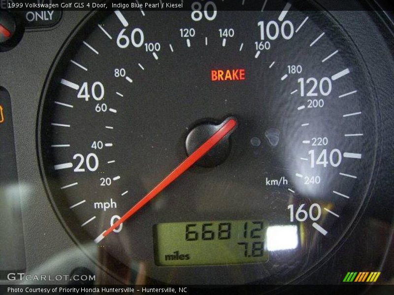 Indigo Blue Pearl / Kiesel 1999 Volkswagen Golf GLS 4 Door