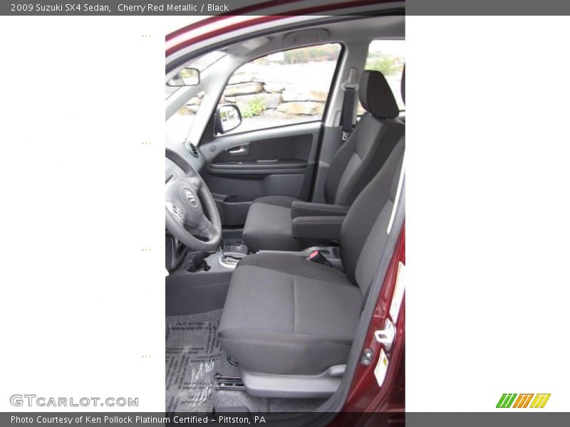 Cherry Red Metallic / Black 2009 Suzuki SX4 Sedan