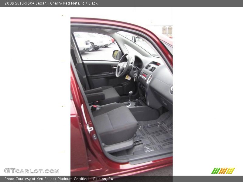Cherry Red Metallic / Black 2009 Suzuki SX4 Sedan