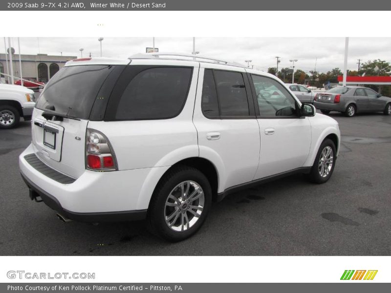 Winter White / Desert Sand 2009 Saab 9-7X 4.2i AWD