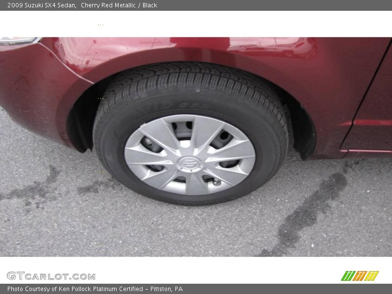 Cherry Red Metallic / Black 2009 Suzuki SX4 Sedan