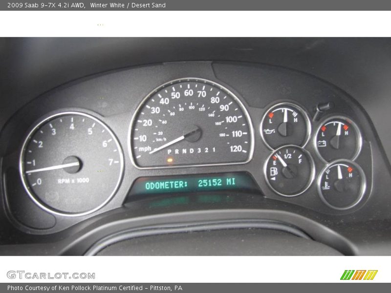 Winter White / Desert Sand 2009 Saab 9-7X 4.2i AWD