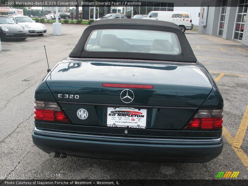 Brilliant Emerald Pearl / Palomino 1995 Mercedes-Benz E 320 Convertible