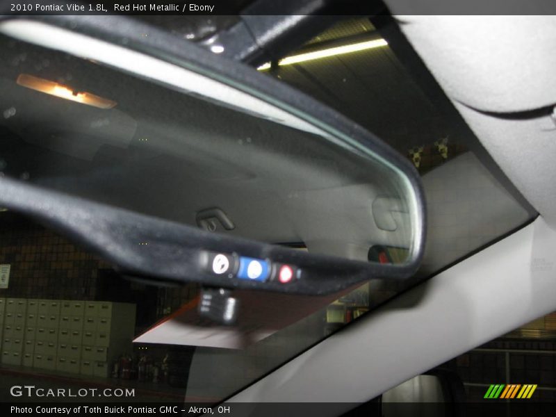 Red Hot Metallic / Ebony 2010 Pontiac Vibe 1.8L