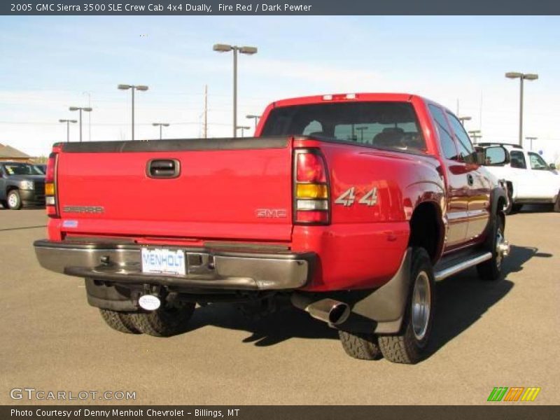 Fire Red / Dark Pewter 2005 GMC Sierra 3500 SLE Crew Cab 4x4 Dually
