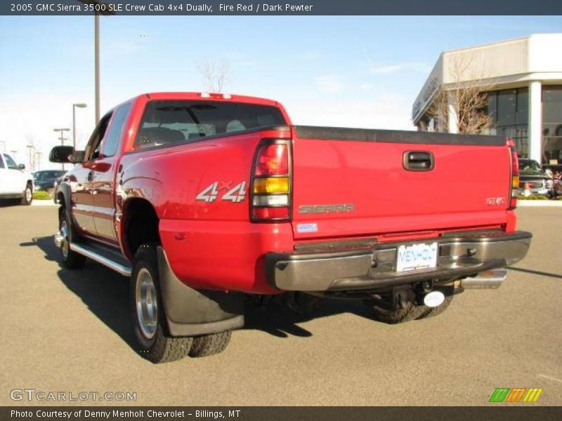 Fire Red / Dark Pewter 2005 GMC Sierra 3500 SLE Crew Cab 4x4 Dually