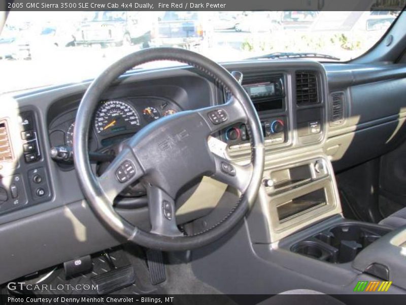 Fire Red / Dark Pewter 2005 GMC Sierra 3500 SLE Crew Cab 4x4 Dually