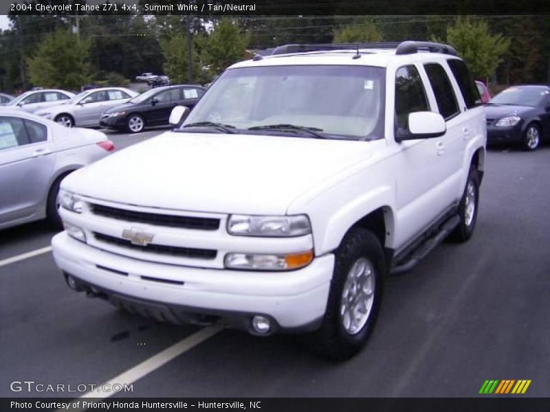 Summit White / Tan/Neutral 2004 Chevrolet Tahoe Z71 4x4