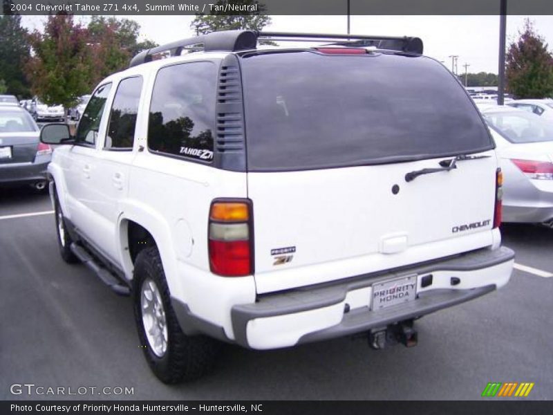 Summit White / Tan/Neutral 2004 Chevrolet Tahoe Z71 4x4