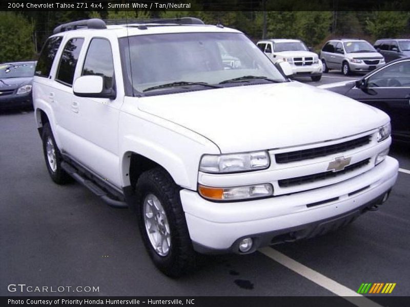 Summit White / Tan/Neutral 2004 Chevrolet Tahoe Z71 4x4