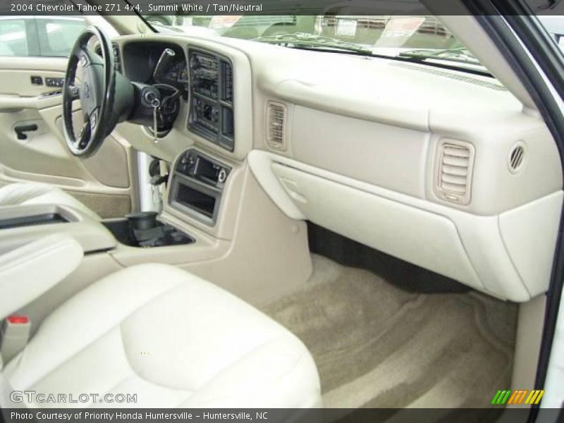 Summit White / Tan/Neutral 2004 Chevrolet Tahoe Z71 4x4