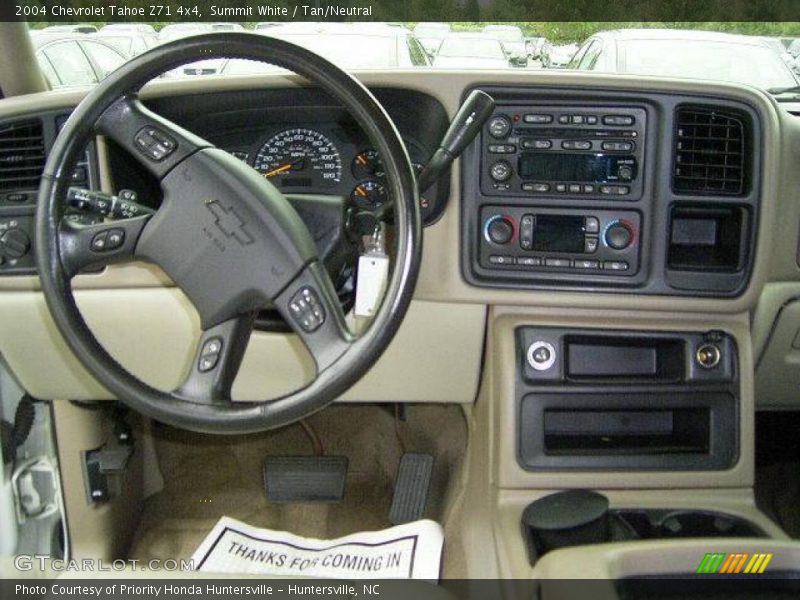 Summit White / Tan/Neutral 2004 Chevrolet Tahoe Z71 4x4