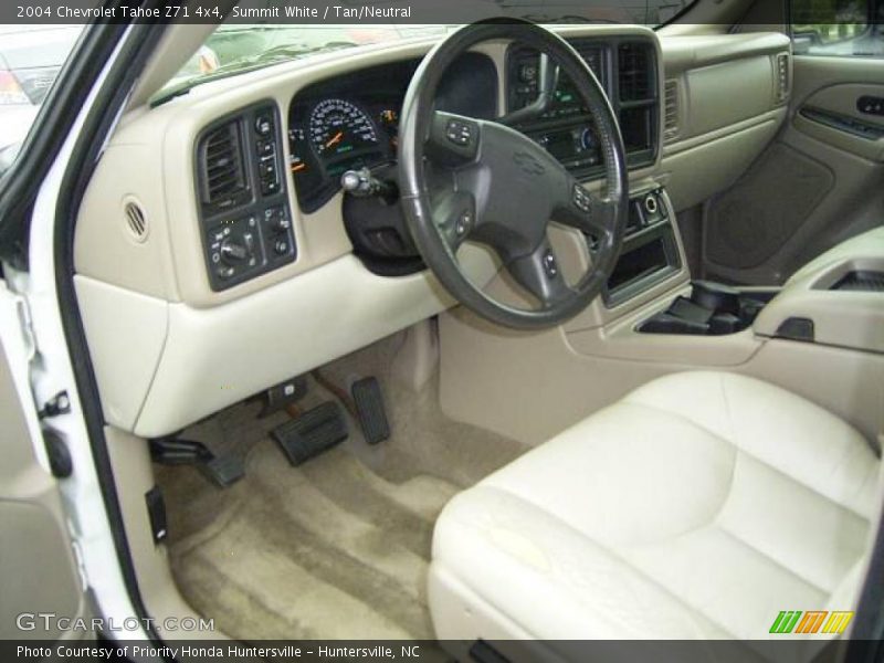 Summit White / Tan/Neutral 2004 Chevrolet Tahoe Z71 4x4