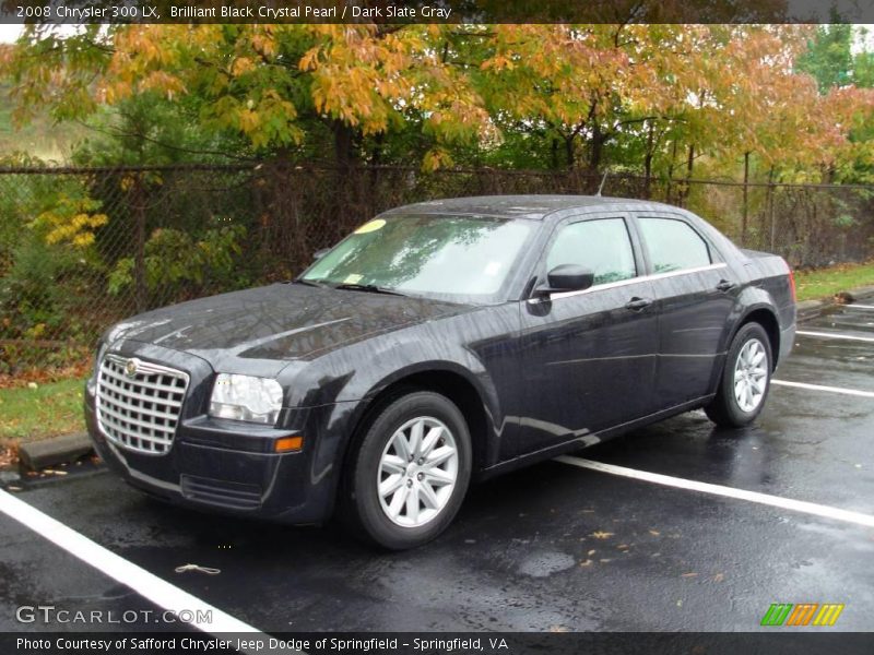 Brilliant Black Crystal Pearl / Dark Slate Gray 2008 Chrysler 300 LX