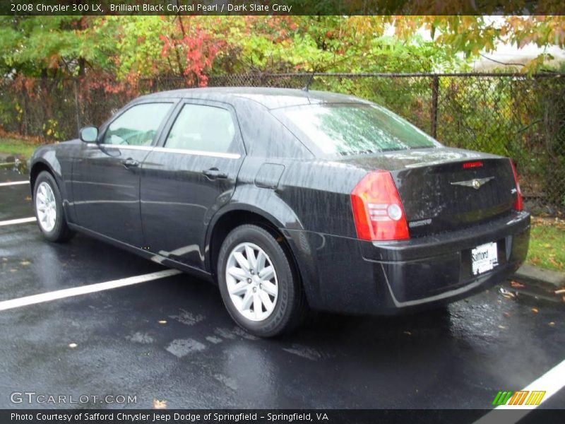Brilliant Black Crystal Pearl / Dark Slate Gray 2008 Chrysler 300 LX