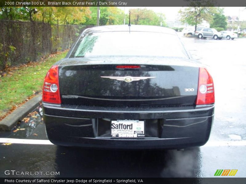 Brilliant Black Crystal Pearl / Dark Slate Gray 2008 Chrysler 300 LX