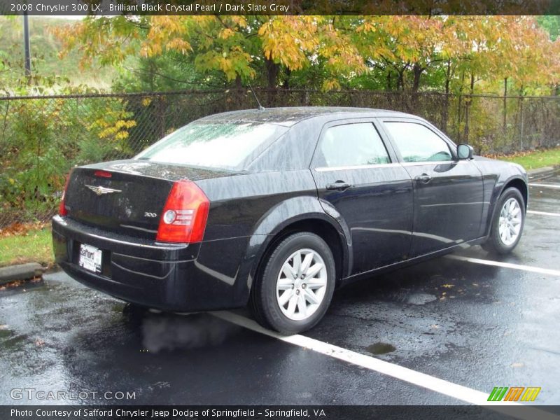 Brilliant Black Crystal Pearl / Dark Slate Gray 2008 Chrysler 300 LX