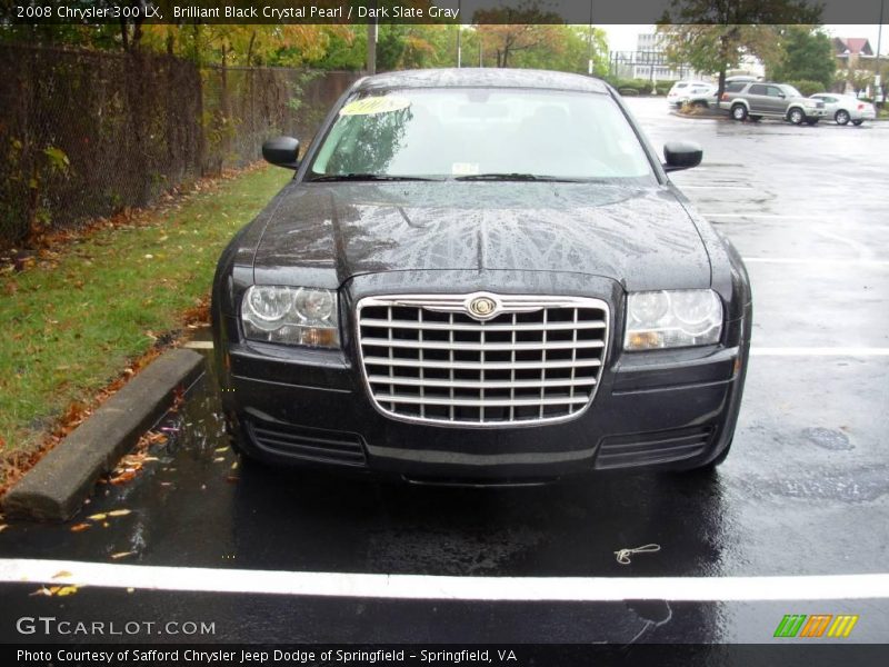 Brilliant Black Crystal Pearl / Dark Slate Gray 2008 Chrysler 300 LX
