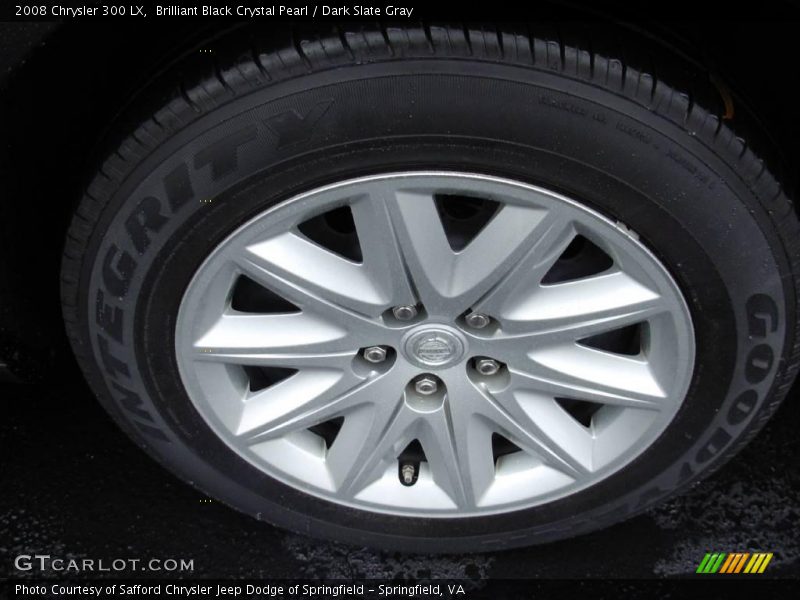 Brilliant Black Crystal Pearl / Dark Slate Gray 2008 Chrysler 300 LX