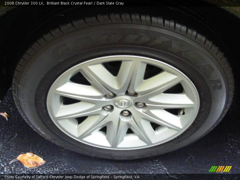 Brilliant Black Crystal Pearl / Dark Slate Gray 2008 Chrysler 300 LX