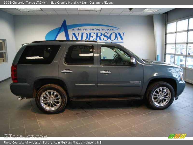 Blue Granite Metallic / Light Cashmere/Ebony 2008 Chevrolet Tahoe LTZ 4x4