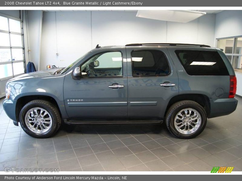 Blue Granite Metallic / Light Cashmere/Ebony 2008 Chevrolet Tahoe LTZ 4x4