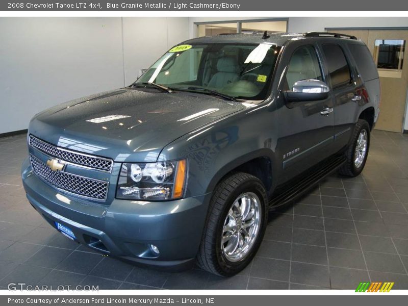Blue Granite Metallic / Light Cashmere/Ebony 2008 Chevrolet Tahoe LTZ 4x4