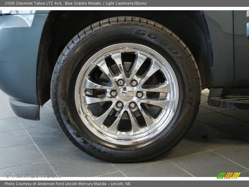 Blue Granite Metallic / Light Cashmere/Ebony 2008 Chevrolet Tahoe LTZ 4x4