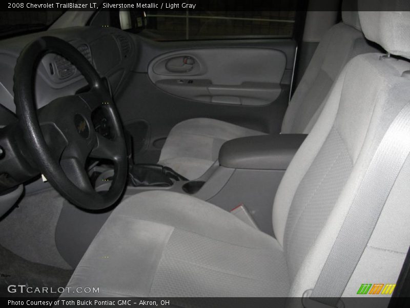 Silverstone Metallic / Light Gray 2008 Chevrolet TrailBlazer LT