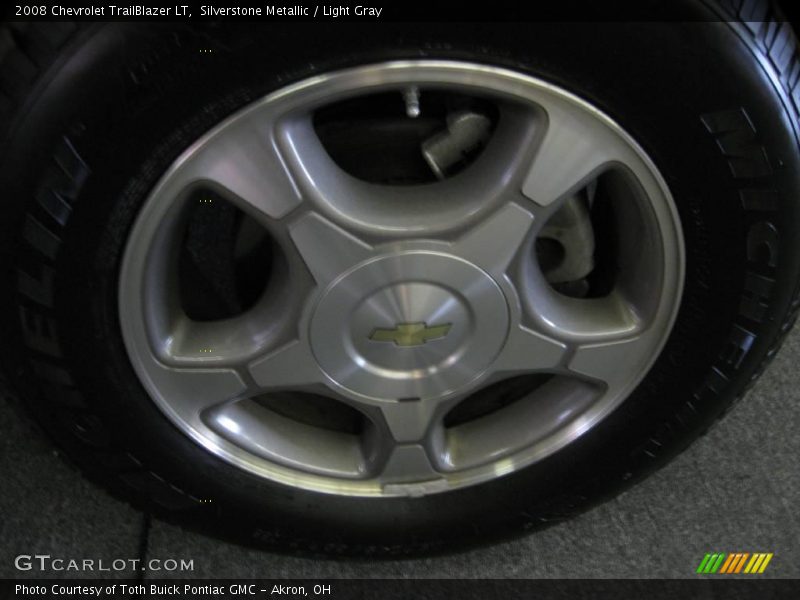 Silverstone Metallic / Light Gray 2008 Chevrolet TrailBlazer LT