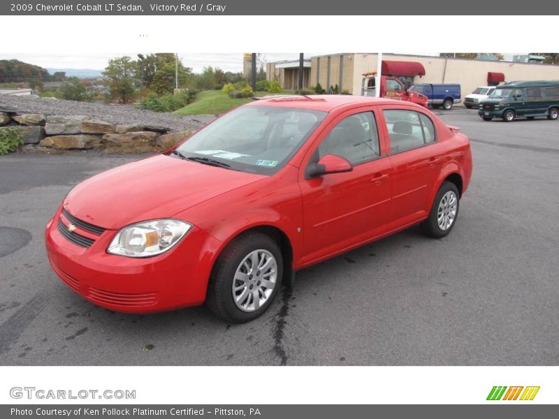 Victory Red / Gray 2009 Chevrolet Cobalt LT Sedan