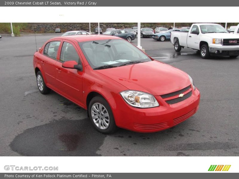 Victory Red / Gray 2009 Chevrolet Cobalt LT Sedan