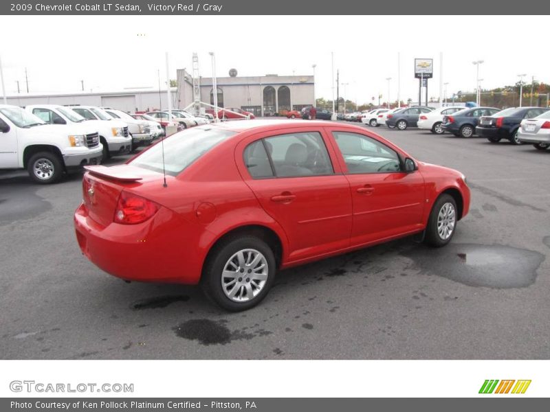 Victory Red / Gray 2009 Chevrolet Cobalt LT Sedan