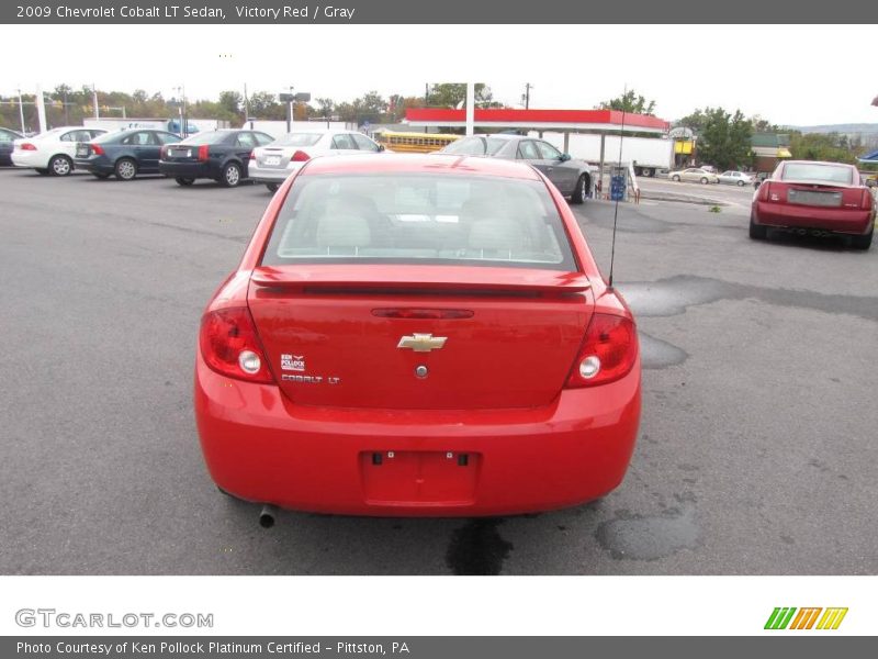 Victory Red / Gray 2009 Chevrolet Cobalt LT Sedan
