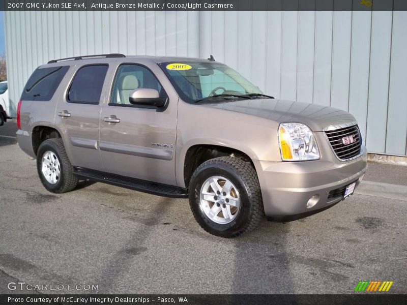 Antique Bronze Metallic / Cocoa/Light Cashmere 2007 GMC Yukon SLE 4x4