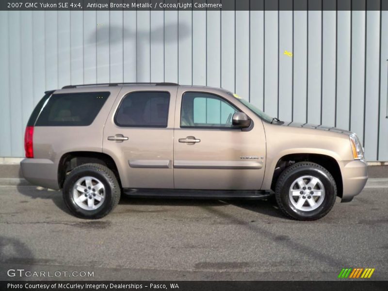 Antique Bronze Metallic / Cocoa/Light Cashmere 2007 GMC Yukon SLE 4x4